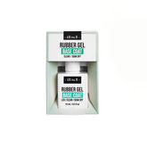 A front view of IBD .5oz rubber base coat unit carton and bottle
